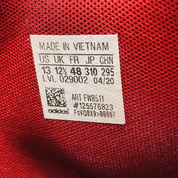 Adidas Shoes Mens 13 DON Issue 2 Red Basketball Sneakers Performance Athletic - Picture 8 of 11